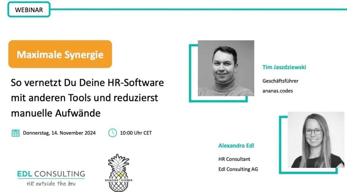 Webinar: So wird HR-Software mit anderen Tools vernetzt